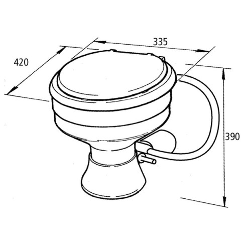 TOILETTE OCEAN COMPACT 12V+++++++++++